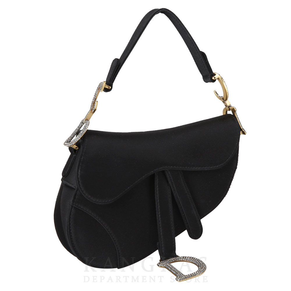 CHRISTIAN DIOR(USED)크리스찬디올 새틴 미니 새들백